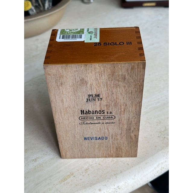 Wood Cohiba Siglo III Empty Cigar Box For Sale - Image 7 of 8