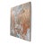 Contemporary Emily Tan Copper and Sage Green Abstract Expressionist Painting With Stringpa For Sale - Image 3 of 9