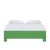 Wood Finn Platform Bed Queen - Bright Green For Sale - Image 7 of 12