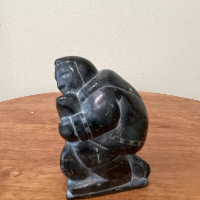 彫刻・オブジェ Inuit stone carving object Inuit Art Carved Stone Sculpture Figures Eskimo Shaman