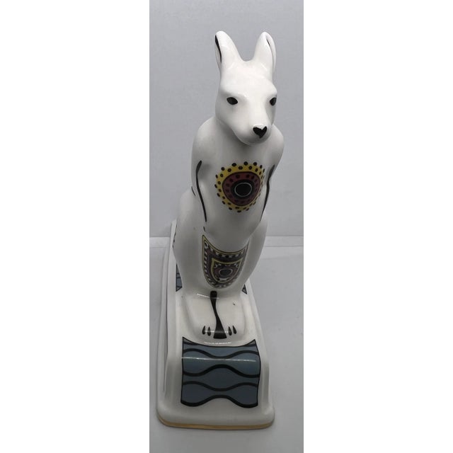 Off-white Vintage 1990s English Wedgwood Noah’s Ark Kangaroo Porcelain Figurine For Sale - Image 8 of 8