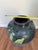 20th Century Hand-Painted Ceramic Urn With Rainforest & Parrot Motif For Sale - Image 4 of 15