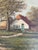 Antique 19th Century Landscape Rural Cottage Scene Oil Painting For Sale - Image 4 of 7