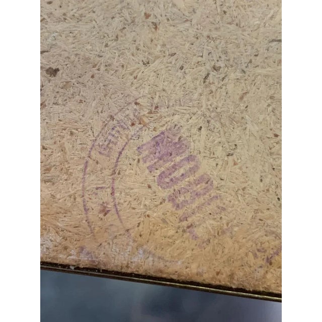 Table Black Floor Profiled with Brass Boards, 1950s For Sale - Image 11 of 12