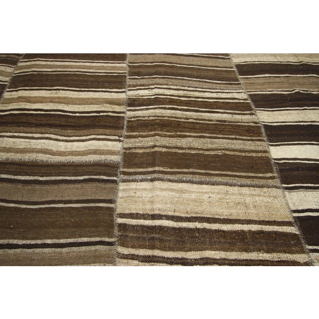 Mid 20th Century Wabi-Sabi Turkish Kilim Rug - 09'06 X 09'01 For Sale - Image 4 of 7
