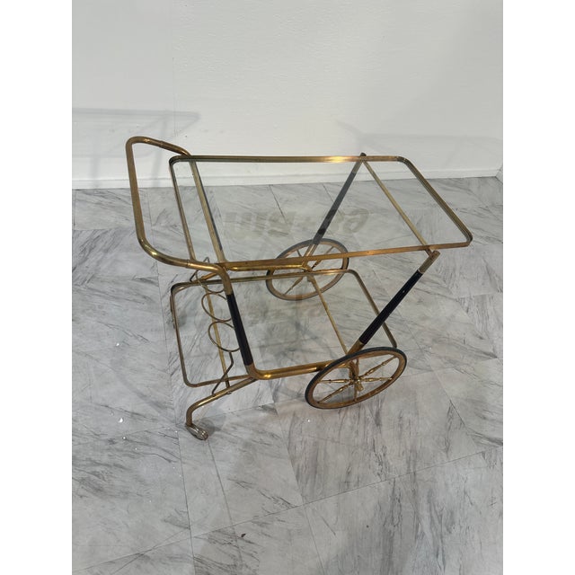 Mid Century Italian Bar Cart by Cesare Lacca For Sale - Image 10 of 11