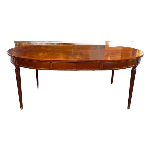 French Louis XVI Mahogany Dinning Table For Sale