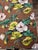 Mid-Century Modern Rare 18 Yards Uncut Vintage 1940's Mid-Century Floral Barkcloth For Sale - Image 3 of 15
