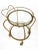 1960s 1960s Italian Gilt Iron Rope Bar Cart With Glass Shelves For Sale - Image 5 of 8