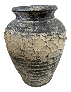 Vintage Rustic Clay Pottery Vase
