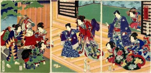 Utagawa Kunisada, Bijinga, Woodcut Print, 1869
