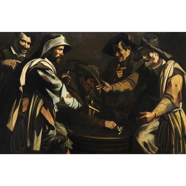 Maestro della Flagellazione di Cesena, active in the second decade of the 17th century Title: The morra players Year: 1620...