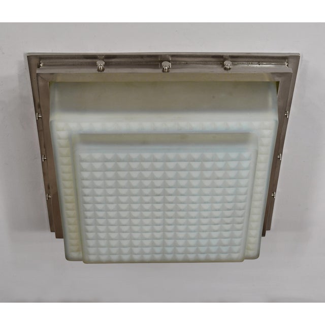 1930s Opalescent French Art Deco Flush Mount by Ranc Freres - France For Sale - Image 13 of 14