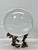 Rare Steuben Crystal Gazing Ball on Sterling Silver Wave Stand #1036 Signed 5.5” For Sale - Image 11 of 15