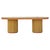 Java Dining Table in Tinted Rattan and Imitation Grained Leather by Popus Editions For Sale - Image 6 of 6