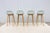 Danish Modern Iskos-Berlin for Muuto Leather Fiber Bar Stools Oak Base, Set of 4 For Sale - Image 10 of 18