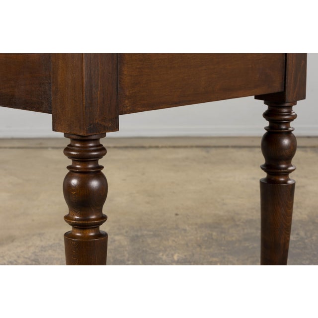 Antique Country French Louis Philippe Style Farmhouse Maple Table For Sale - Image 9 of 12