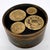 Mid-Century Modern 1950s Brazilian Bronze Souvenir Box with Inlaid Historic Coins by Alberti For Sale - Image 3 of 9