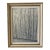1973 Black and White Forest Landscape Oil Painting Signed Jiesse, Framed For Sale