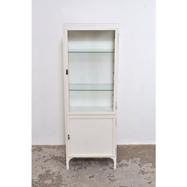 Industrial Medical Cabinet in Iron and Glass, 1978 For Sale - Image 3 of 9