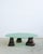 Contemporary Green Glass Powder and Walnut Coffee Table by Alexander Knysch For Sale - Image 3 of 15