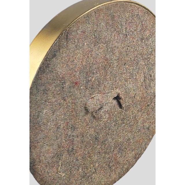 Vintage German Frosted Glass Hand Painted Floral Gilded Banquet Table Lamp For Sale - Image 10 of 11