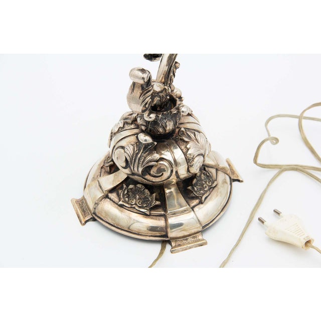 Silver Lampshade with High Reliefs For Sale - Image 3 of 5