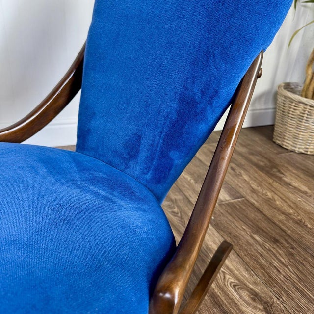 Vintage Victorian-Revival Parlor Rocking Chair For Sale - Image 9 of 11