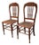 19th Century Victorian Oak Side Chairs, Pair For Sale