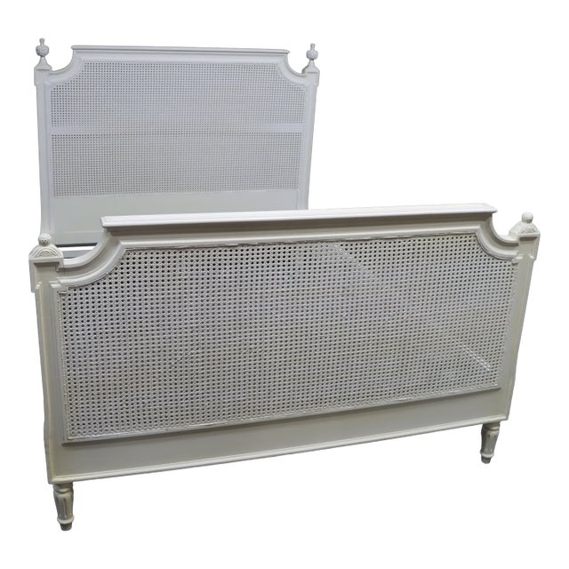 Ethan Allen French Provincial Cane Queen Bed For Sale
