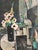 Edvin Ollers, White Blossom in Black Vase, 1959, Oil on Canvas, Framed For Sale - Image 10 of 18