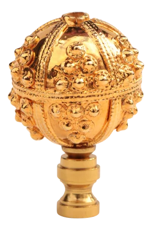 Gold Tribal Bead Lamp Finial