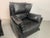 Viola dAmore Lounge Chairs in Dolphin Grey Leather with Hocker by Piero De Martini from Cassina, Italy, 1970s, Set of 2 For Sale - Image 18 of 18