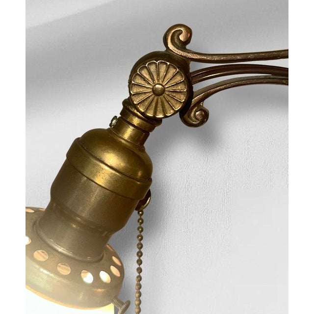 Art Nouveau Double Light Table Lamp For Sale - Image 12 of 13