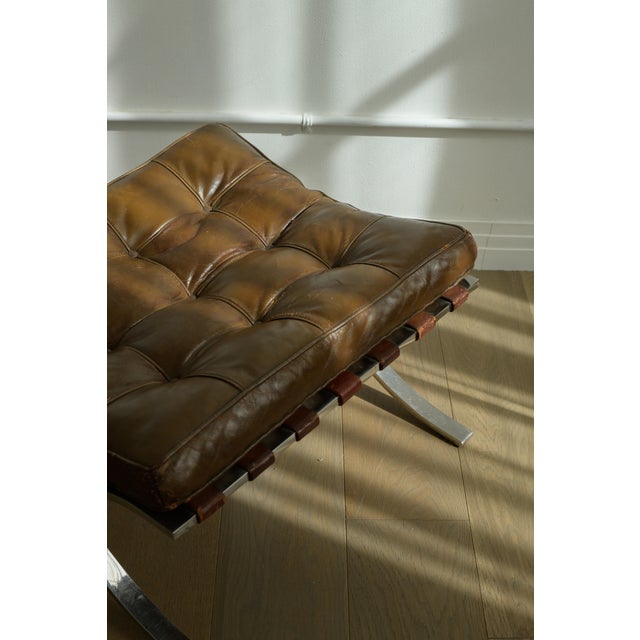 Ludwig Mies Van Der Rohe/Gerald R. Griffith Barcelona Ottoman For Sale In Los Angeles - Image 6 of 10