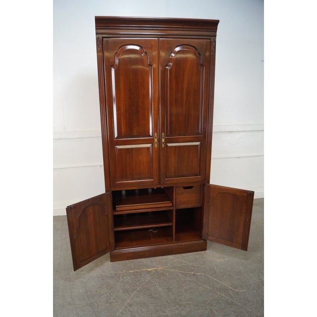 Ethan Allen Court Solid Cherry Entertainment Armoire Chairish