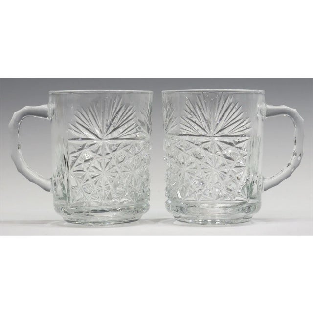 Vintage Punch Bowl and Stand With Twelve Glasses and Ladle For Sale - Image 9 of 12