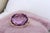 Contemporary The Nelle: Checkerboard Cut Natural Amethyst and Diamond Halo Ring in Rose Gold For Sale - Image 3 of 11