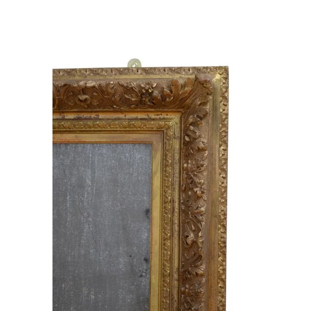Antique Giltwood Wall Mirror, 1870 For Sale - Image 6 of 13