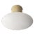 21st Century Polished Brass and Matte White Uno Flush Mount by Fabio Ltd For Sale