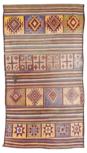 Vintage Tribal Moroccan Rug, 1950s