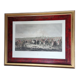 Victorian Colored Etching of the Bedale Hunt