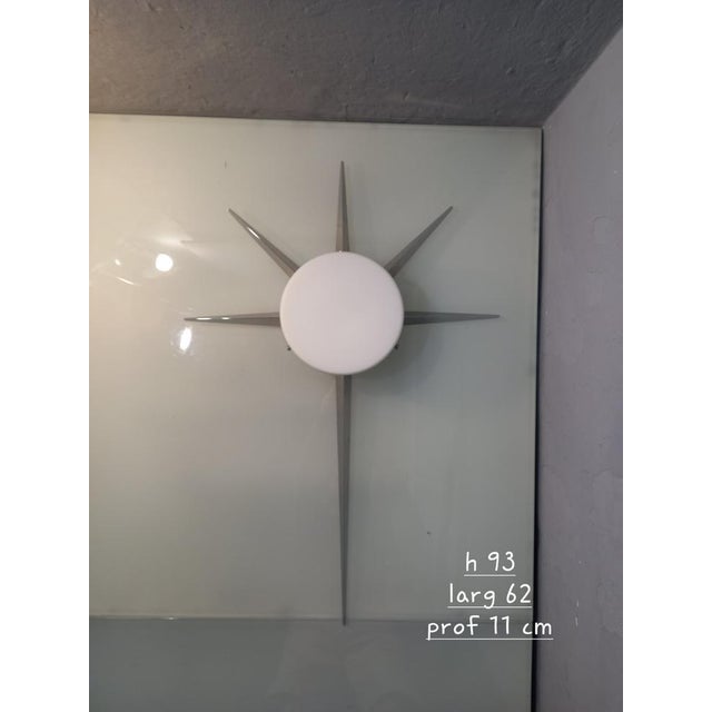 Stella Cometa Wall Sconce in Chrome in the style of Gio Ponti For Sale - Image 14 of 15