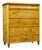 Swedish Carved Birch Chest of Drawers, 1870s For Sale