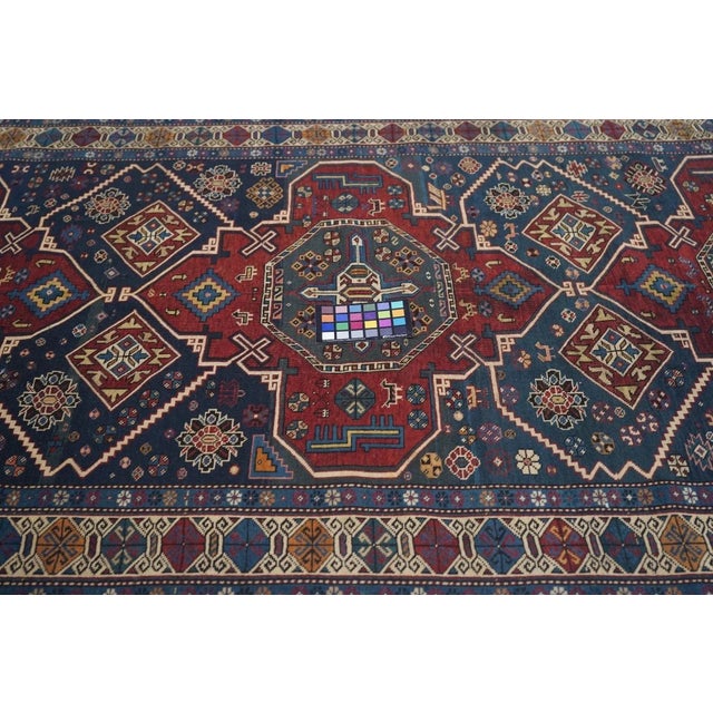 Antique Shrivan Rug 4'4'' x 8'5'' For Sale - Image 9 of 10