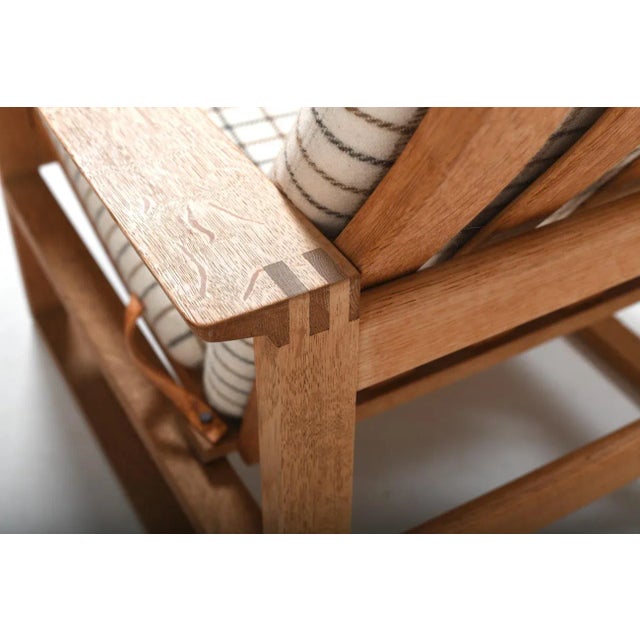 Oak Bm-2254 Sled Chair by Børge Mogensen for Fredericia For Sale - Image 9 of 12