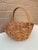 Early 20th Century Early 20th Century American Splint Oak Gathering Basket For Sale - Image 5 of 10