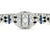 1920s Art Deco, 14.50 Carats Diamond, Sapphire and Emerald Bracelet, Platinum For Sale - Image 4 of 11