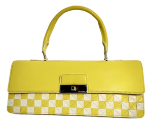 Louis Vuitton Damier Mosaic Ew Jayne Yellow Handbag M94407