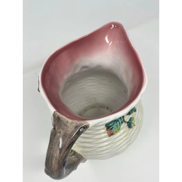Vintage Italian Floral Pitcher For Sale - Image 4 of 12